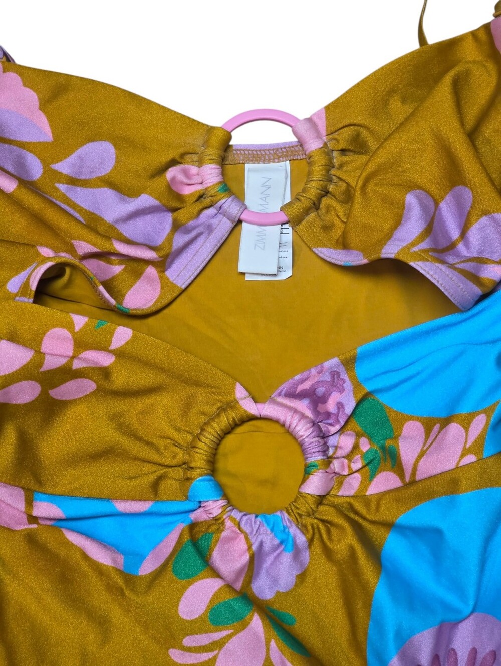 ZIMMERMAN TEDDY DOUBLE RING ONE PIECE SWIMSUIT US 8-10 - Picture 9 of 11